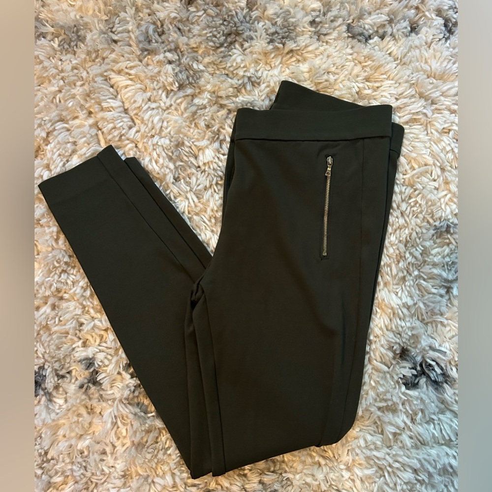 LOFT Dark Olive Trousers